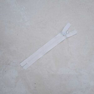 CONCEALED ZIP White